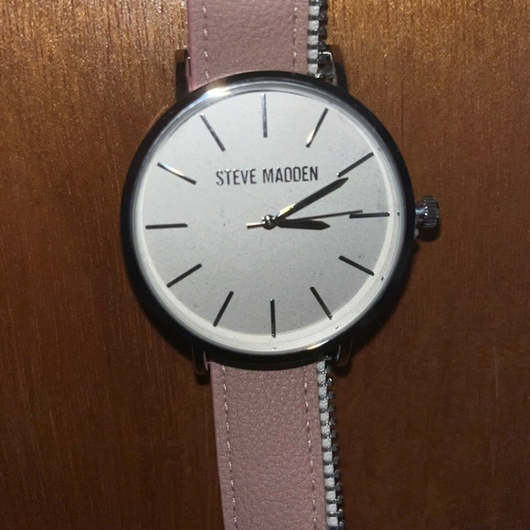 Steve Madden Zipper Wrap Watch- Pink - Picture 8 of 12